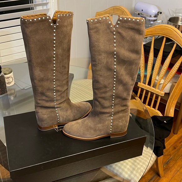 Authentic Italian leather boots bought in Italy & flown back to the US. Size 8.5 - Picture 1 of 7